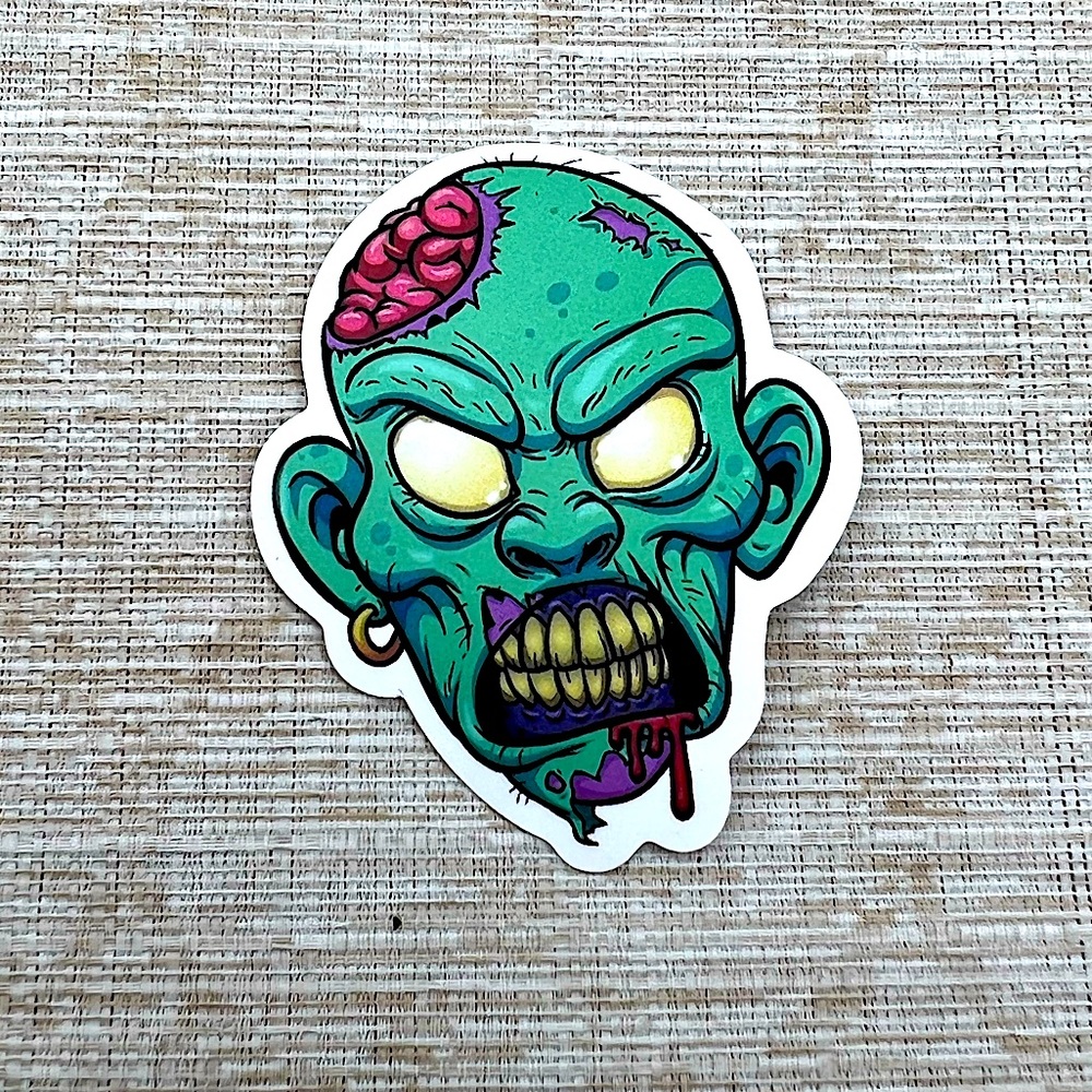 Pirate Gross Grunge Horror Funky Single Decor Art Sticker